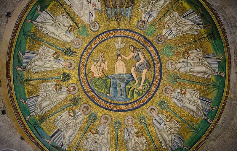Photo:  Inside the Baptistery of the Arians (Battistero degli Ariani)